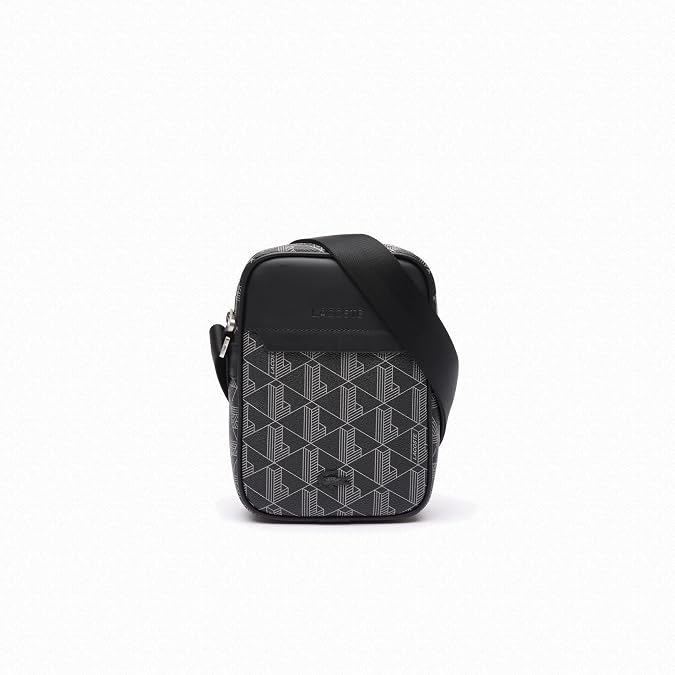 Lacoste Monogram Handbag Black Grey One Size