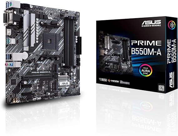 ASUS Prime B550M-A Gaming Motherboard Socket AM4