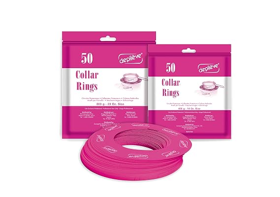 Depileve Wax Warmer Collars - Wax Pot Collars - 14 oz. - Pack of 50