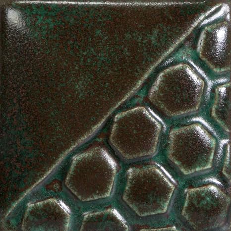 Mayco - EL122P EL122 Elements Non-Toxic Glaze, 1 pint Bottle, 2.8" Height, 2.8" Width, 6" Length, Malachite Green