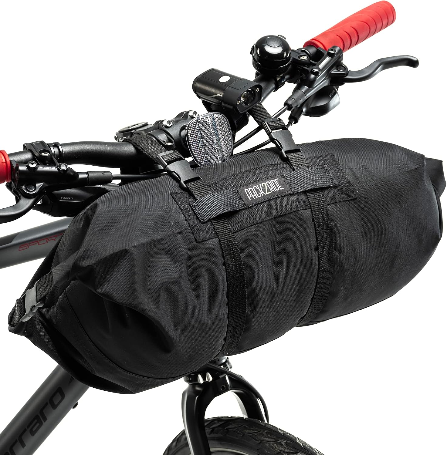 PACK2RIDE Rollo Gidon Bikepacking Bisiklet Çantası - Kaliteli Su Sızdırmaz Dry bag-Geniş Hacimli - Dağ, Şehir, Tur,Yol, Gravel Bisikletlerine Uygun - Dayanıklı -Fonksiyonel- Depolama -Siyah 15L