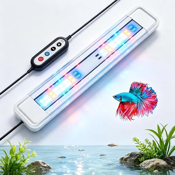 AQUASMITH 10IN Aquarium Light, Full Spectrum LED, IP68