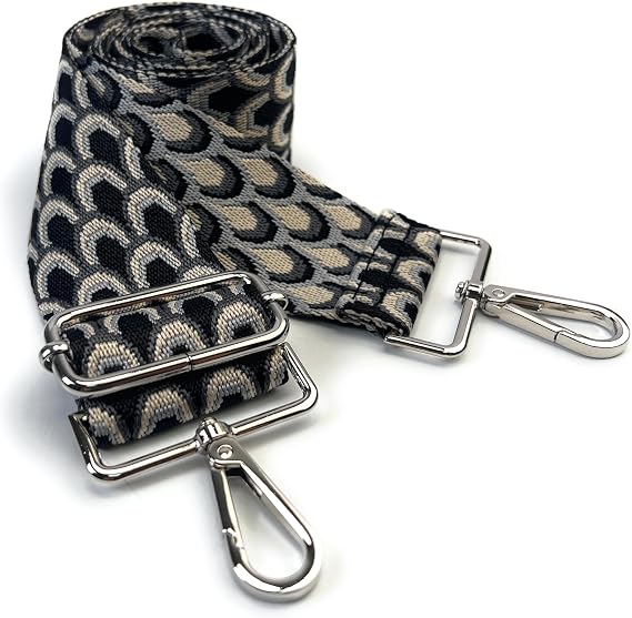 Purse Straps Replacement Crossbody 2 Inch Wide Animal Print Adjustable Shoulder Guitar Strap for Handbag