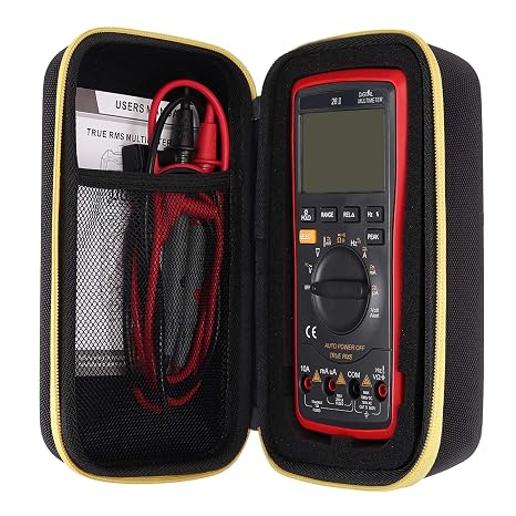 Neoteck Multimeter Carrying Case Portable Digital Multimeter Storage Bag Compatible with Klein,AstroAI,KAIWEETS,Fluke 117/115/116/114/113 87V 88V F15B+F17B+F18B+/F117C/F17B+/F115C,Crenova,Etekcity,etc