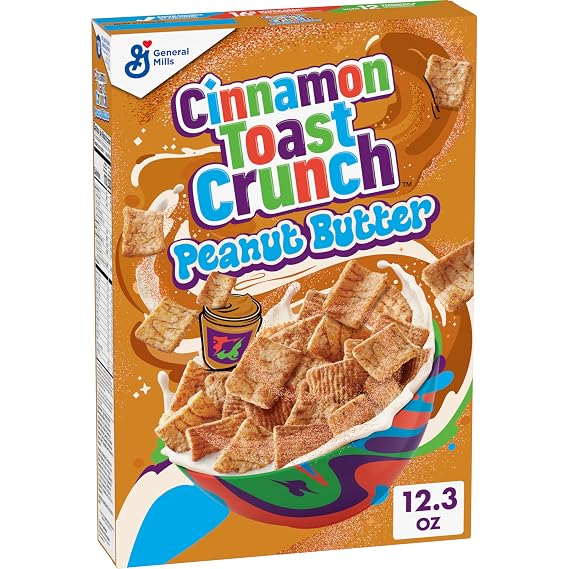 Cinnamon Toast Crunch Peanut Butter Breakfast Cereal, 12.3 oz