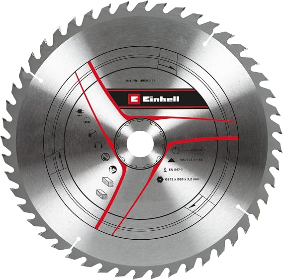 kwb by Einhell HM saw blade (diameter 315 x 30 mm, 48 teeth, suitable for Einhell table saw TC-TS 2031 U)