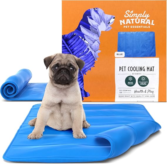 Large Gel-Cooling Mat for Dogs and Cats - Easy-Fold 90x60cm