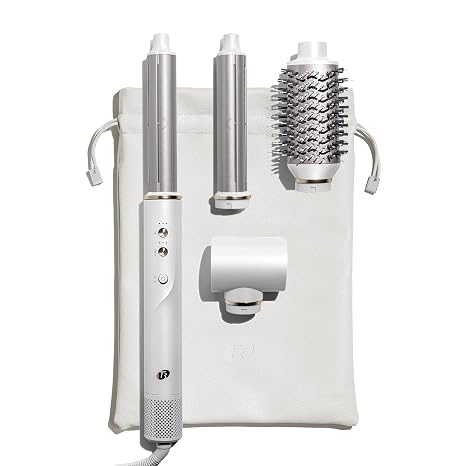 Aire 360 Ceramic Dual Voltage Air Styler Blowout Kit with Curling Attachments, Oval Brush & Drying Concentrator | Fast, Healthy Blowouts and Long-Lasting Curls | for All Hair Types