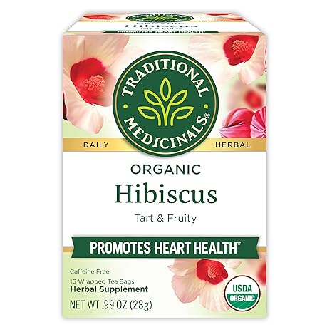 Traditional Medicinals Organic Hibiscus Tea, 16 Tea Bags