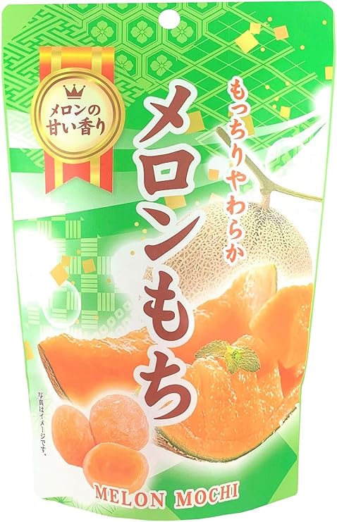 Mochi Melon Premium Traditional Japanese Rice Cakes 130g Soft Chewy Wagashi Food Sweets Estala