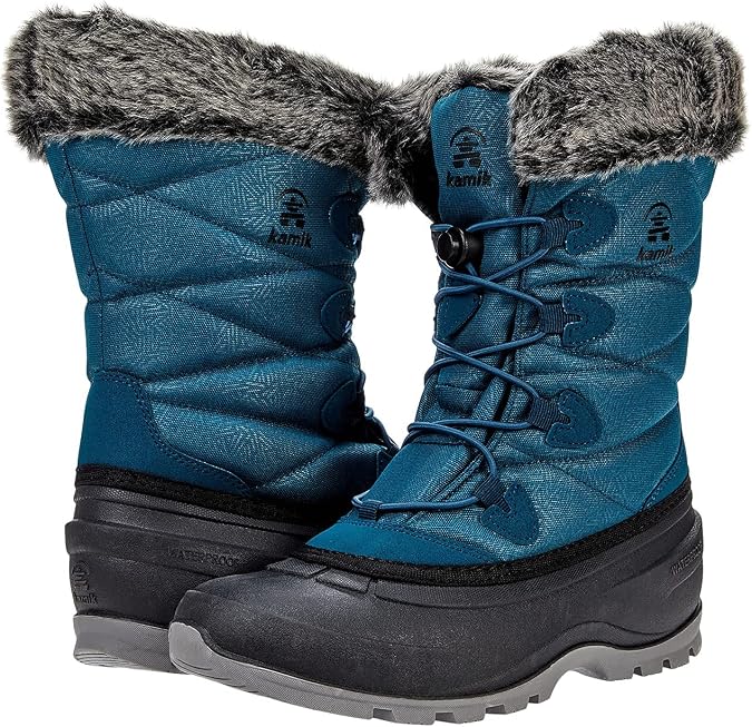 Kamik Women's Momentum 3 Insulated Winter Boots,Teal,7