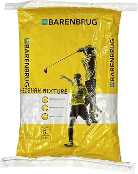 Jacklin Seed by Barenbrug - Heisman Mix | 85% Kentucky Bluegrass, 15% Perennial Ryegrass | Certified Grass Seed 5 lbs 2,000 sq ft