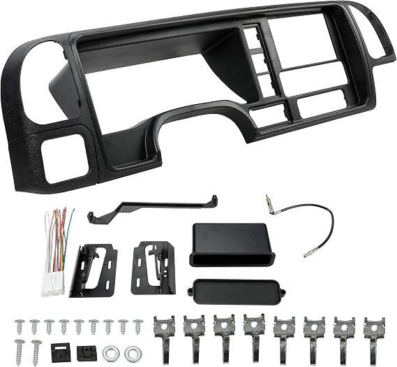 ECOTRIC Double Din Dash Panel Compatible with 95-02 GMC Chevrolet Cadillac