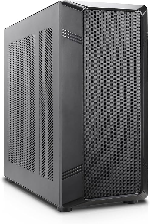 Rosewill Helium NAS | ATX Mid Tower Computer Case | Mesh Panel | 4 x 140mm PWM Fans | Supports up to 13 Hard Drives | USB 3.1 Type C | Ideal for DIY NAS, Media Servers, or Small Business Applications