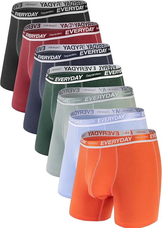 Separatec Dual Pouch Men's Boxer Briefs Cotton Underwear Multipack