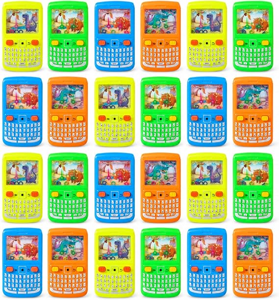 24 Pack Handheld Water Ring Games, Party Favors for Kids 4-8 & 8-12