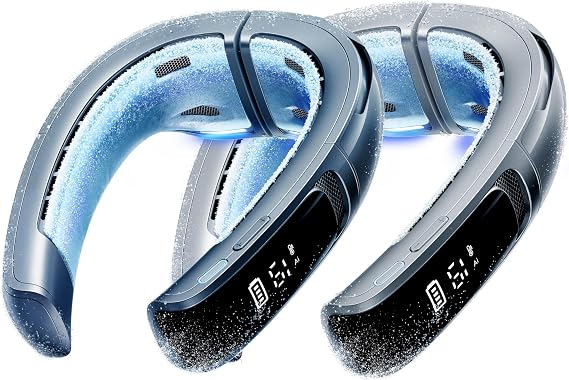 RANVOO Save 30% to Bought AICE LITE Max Neck Air Conditioner Blue & Silver Together