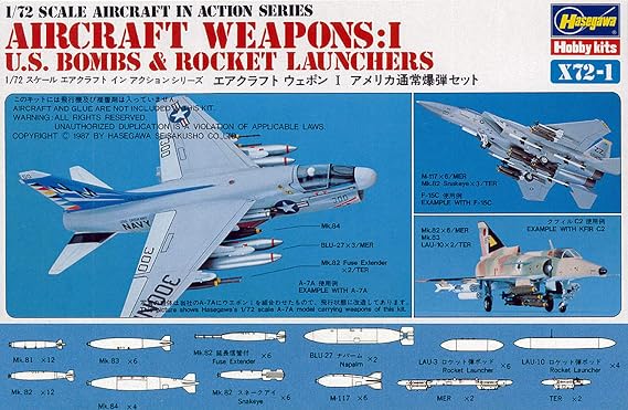 Weapons IV - US Air to Ground Missiles 1/72 Hasegawa