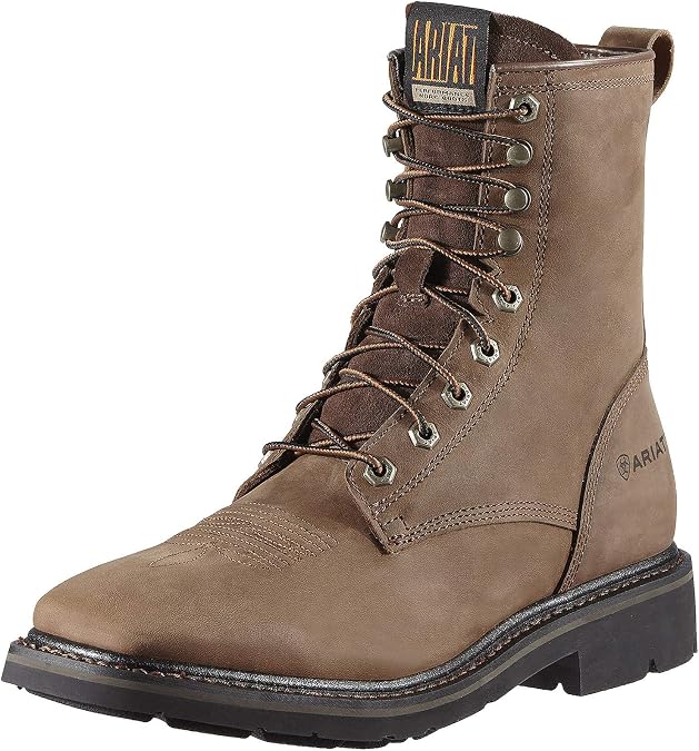 ARIAT Men's Cascade 8" Wide Square Toe Work Boot