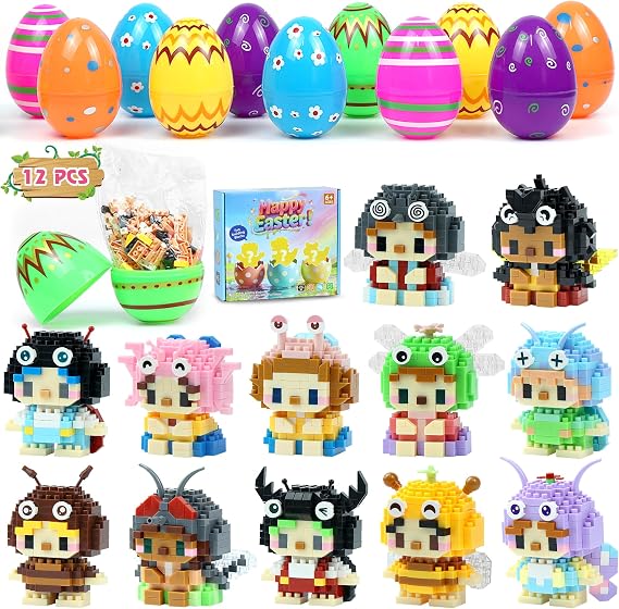 12 Pack Easter Basket Stuffers for Kids (Insects)