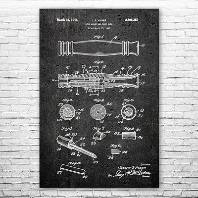 Duck Call Patent Print Poster 5x7 Duck Hunting Gifts, Man Cave Decor, Gifts For Men, Outdoorsman Gifts, Farmhouse Decor, Dad Gifts