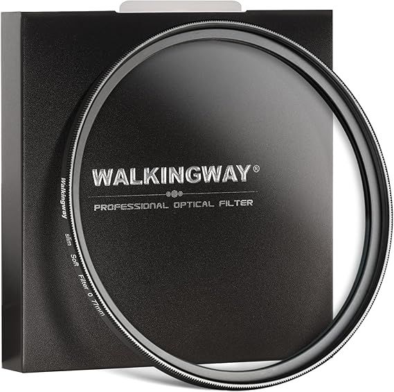 Walking Way 37mm White Pro Mist Diffusion Lens Filter Soft 0, Dreamy Fog & Soft Glow Effect Filter For Video/Vlog/Portrait, HD Glass, Scratch-Resistant, Ultra-Slim Frame, No Vignetting