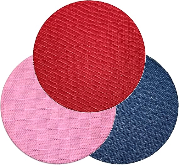 aZengear Down Jacket Repair Kit with 11 Self-Adhesive Patches - Waterproof Patches for Puffer Coats, Tents and Outdoor Gear (Red, Dark Blue, Pink)