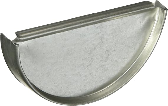 AMERIMAX Home Products CEN265 5-Inch Galvanized Half Round End Cap