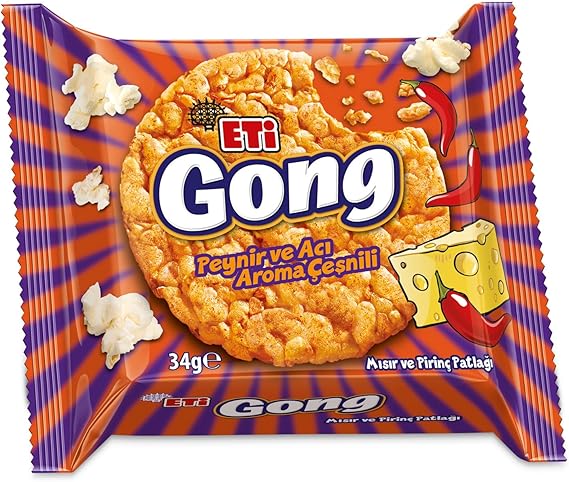 Eti Gong Cheese Spicy Popcorn 34 g