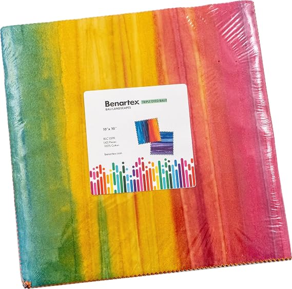 Bali Batik Landscapes 10X10 Pack 42 10-inch Squares Layer Cake Benartex