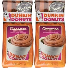 Dunkin Donuts Bakery Series, Cinnamon Coffee Roll Ground Coffee - 11 Ounce Bags Pack Of 2