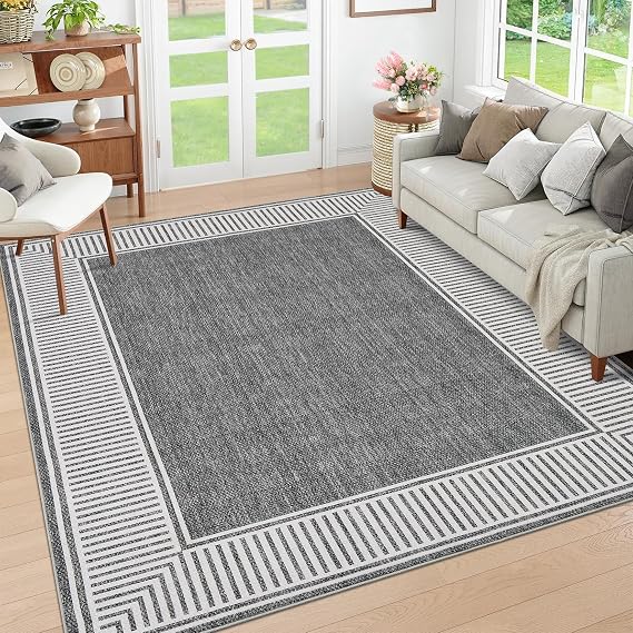GarveeHome Washable Rug 5x7 for Bedroom Non Slip Large Living Room Rug