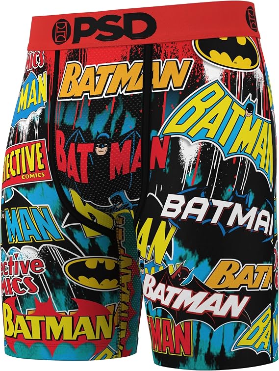 PSD Men's Batman Eras Boxer Briefs, Multi, L