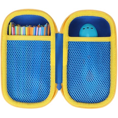 Lebakort Storage Case Compatible with 3Doodler Start+ Essentials/Start Essentials 3D Printing Pen Set (Blue Case)