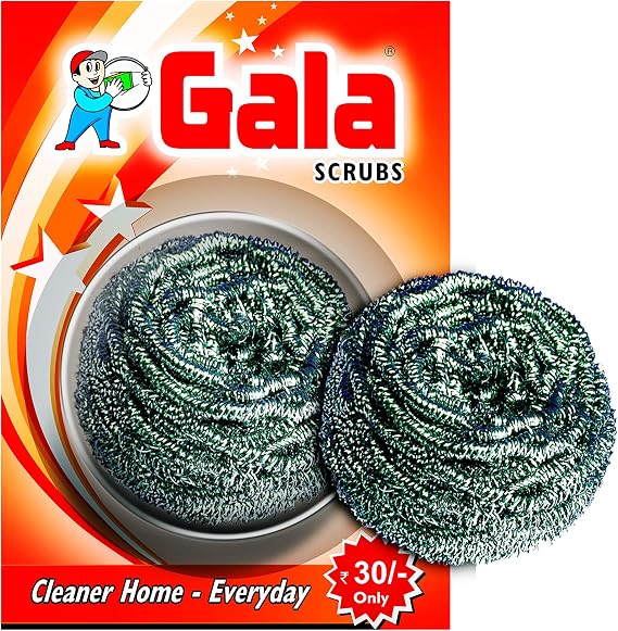 Gala Steel Scrubber Combo Set (Pack Of 12)