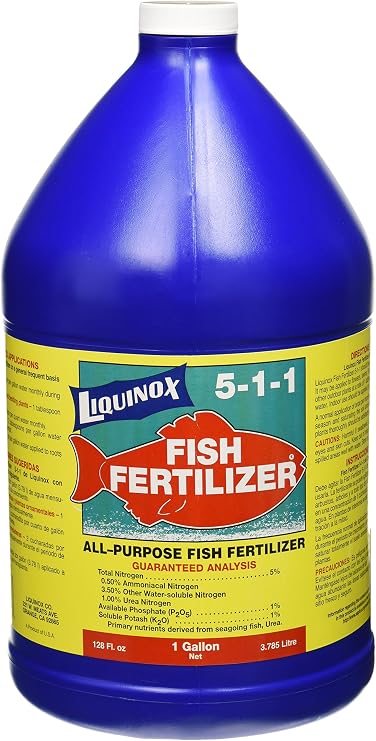 7128 Fish Emulsion 5-1-1 Fertilizer, 1-Gallon