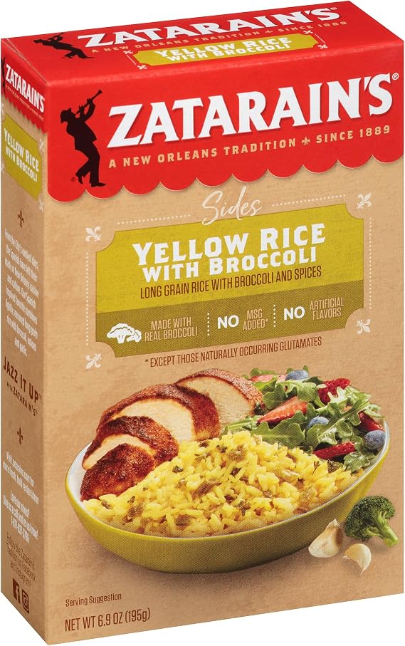 Zatarain's Yellow Rice with Broccoli, 6.9 oz