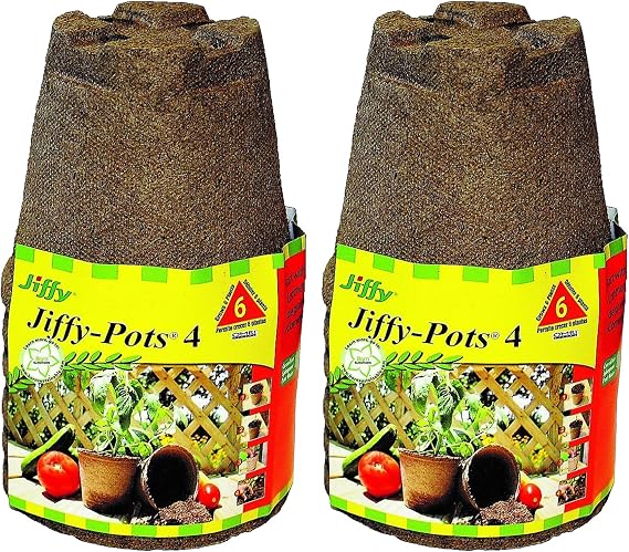 Jiffy Pots 4" Round (12 Pack)