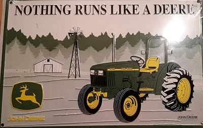 John Deere Tin Sign 5105 Tractor Ps30053 Nothing Runs Like a Deere"