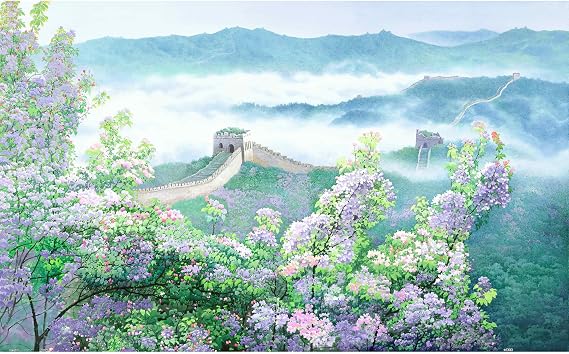 Pintoo Jigsaw Puzzles 1000 Piece for Adults - Huang Youwei - The Great Wall Beautiful Plastic Puzzle for Home Decor Zero Dust Easy Storage [H2556]