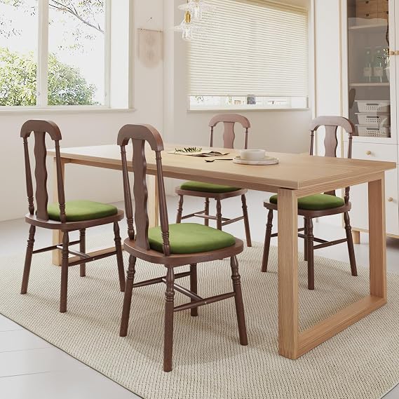 Dining Chairs Set of 4, Brown