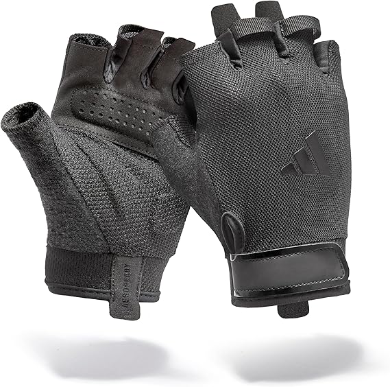 adidas Essential Training Gloves - Moisture-Absorbing Aeroready Technology Coupled with an Extremely Comfortable, Durable Faux Suede Palm