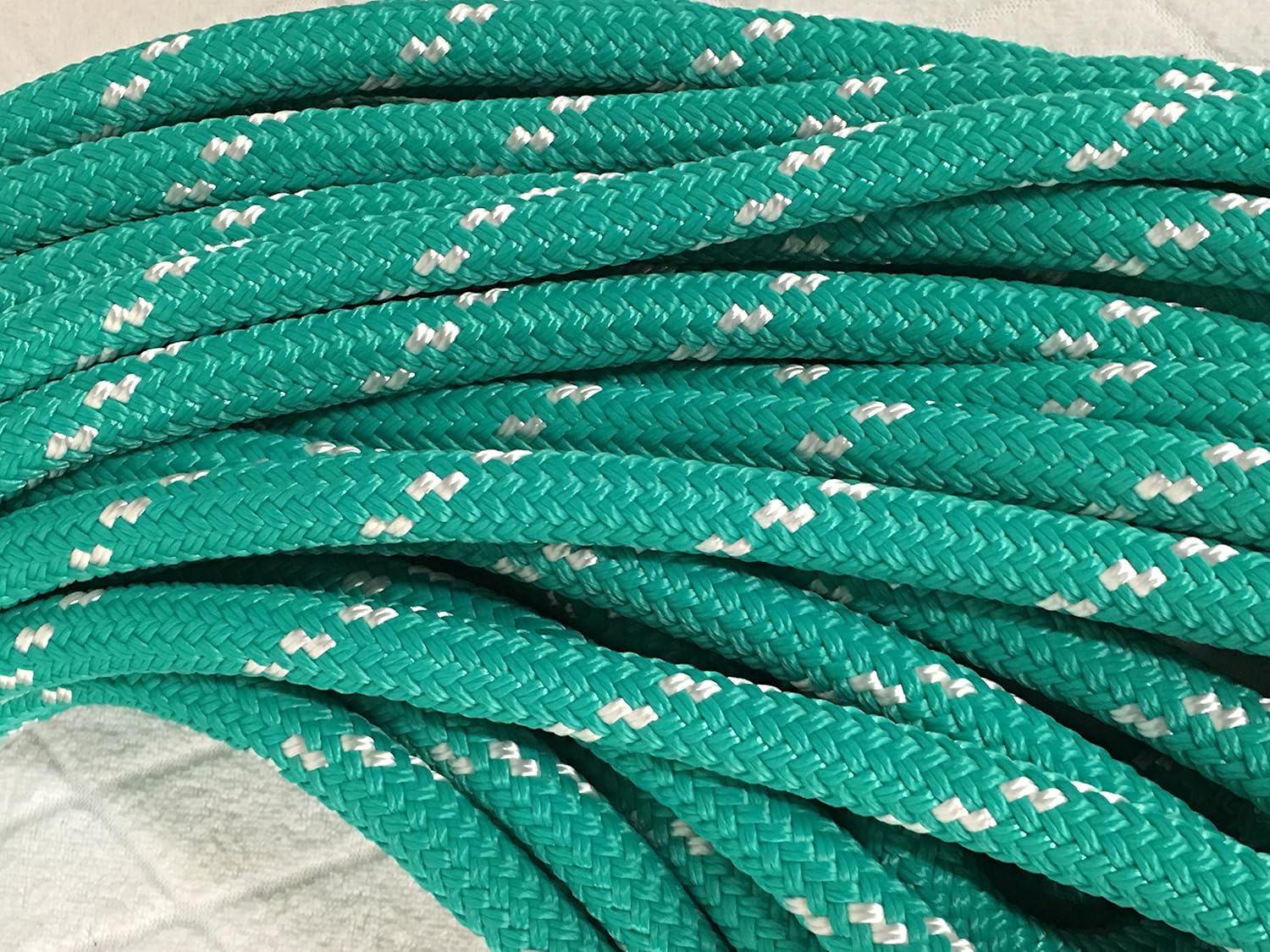 Yacht Braid Premium Polyester Rope 7/16 inch, Teal