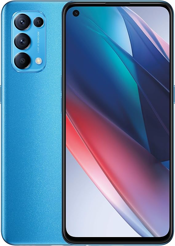 OPPO Find X3 Lite 5G Unlocked Smartphone, Qualcomm Snapdragon 765G 8GB RAM 128GB Storage 6.4" Android 11, ColorOS 11.1 - CPH2145-Blue