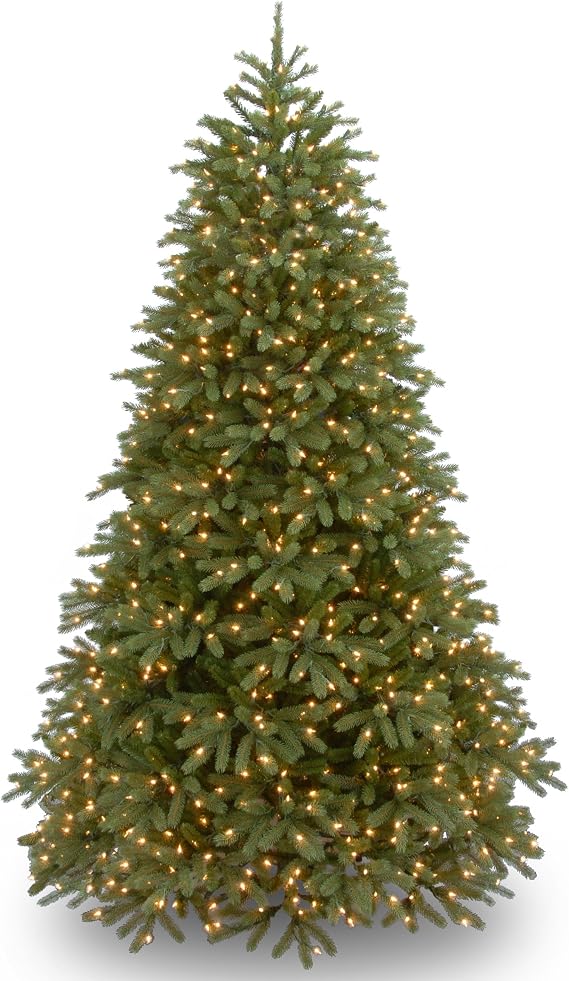 National Tree Company 7.5ft Pre-Lit Jersey Fraser Fir Medium Christmas Tree