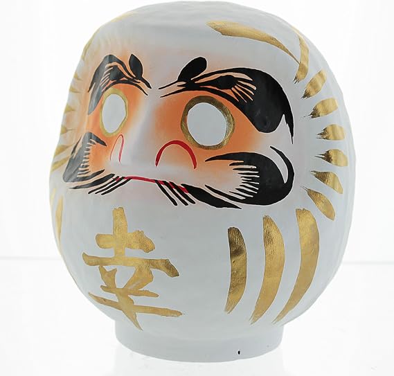Dharma Doll - Made in Japan - Peace & Purity (White, Medium 4.7 inch)