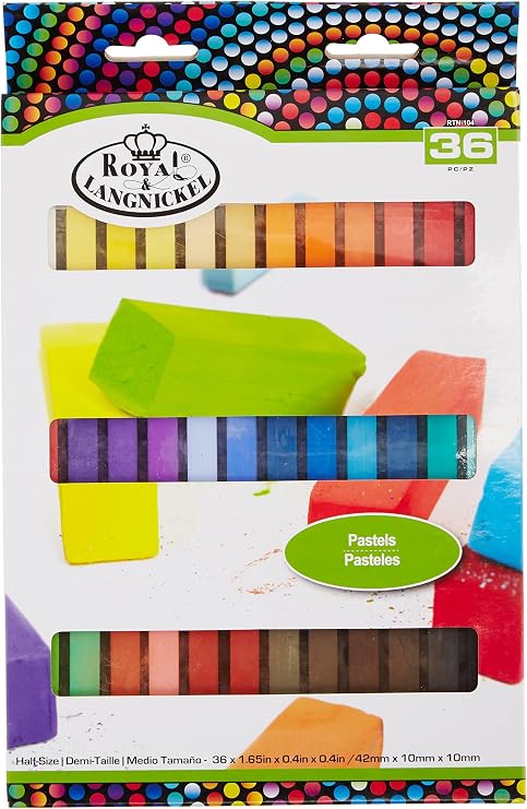 RTN-104 Pastels Half Size Pastels-36/Pkg