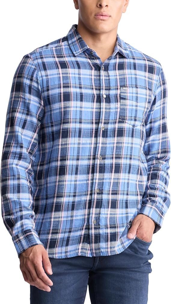 Buffalo David Bitton Men's Long Sleeve Plaid Button Down