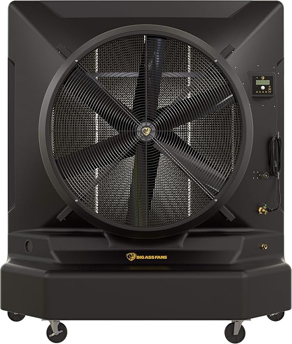 Big Ass Fans Cool-Space 500 Portable Evaporative Swamp Cooler, 50-inch Diameter Fan, Indoor or Outdoor Use, Continuous or Fillable (64 Gallon Capacity), Variable Speed