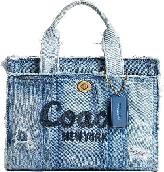 COACH Cargo Tote 26 in Upcycled Denim